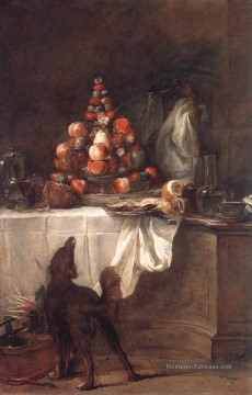 Le Buffet Nature morte Jean Baptiste Simeon Chardin Peinture à l'huile